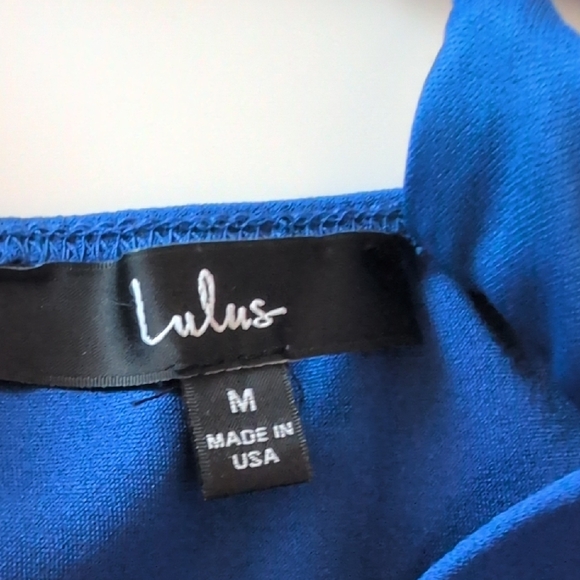 Elegant Blue Spaghetti Strap Dress - Picture 3 of 5